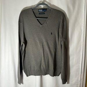 💕 4/$25 Polo by Ralph Lauren grey sweater